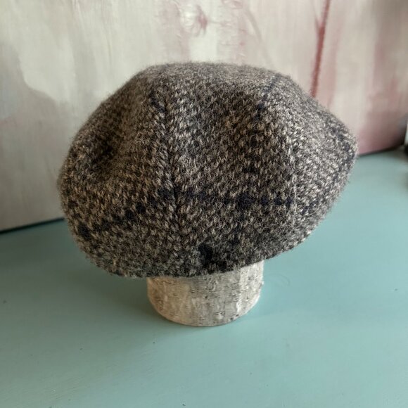 Ralph Lauren Herringbone Lamb's Wool Tweed Men's Newsboy Cap Size Small Medium - Picture 5 of 11